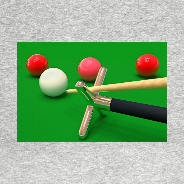 Snooker Balls and Table by galpinimages